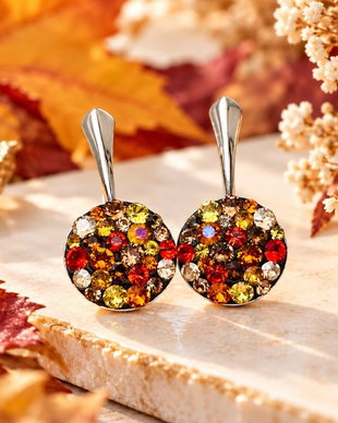 Cercei handmade Chaton Autumn Vibes  Argint 925