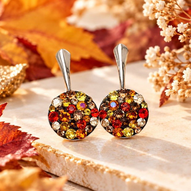 Cercei handmade Chaton Autumn Vibes Argint 925