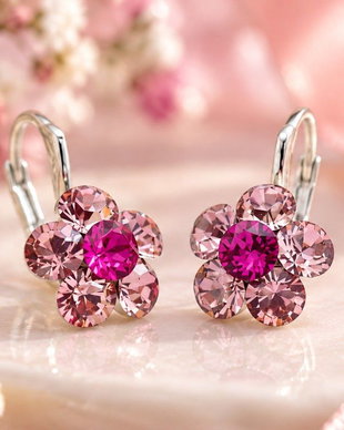Cercei handmade Mini Floricele  Argint 925