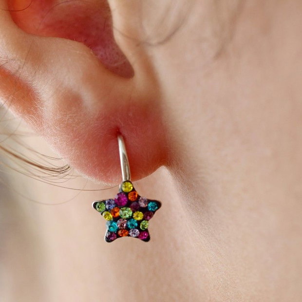 Cercei Handmade Little Star / Steluțe  Argint 925