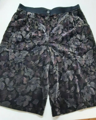 Pantalon bermuda din catifea