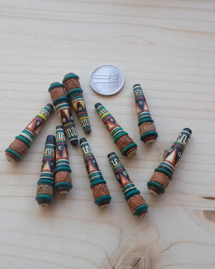 Lot mărgele din ceramică peruană