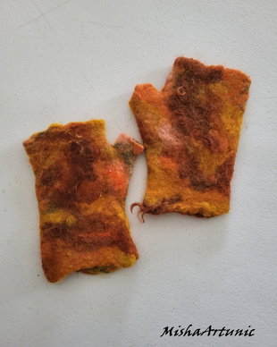 Manusi impaslite, fara degete