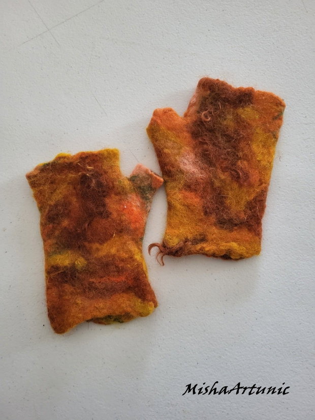 Manusi impaslite, fara degete