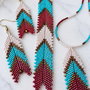 Set de bijuterii handmade Bohemian Chevron  Miyuki Delica