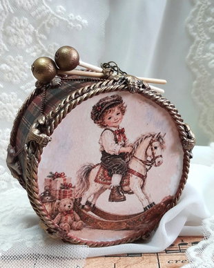 Decoratiune toba pentru bradul de Craciun - Craciunul de altadata