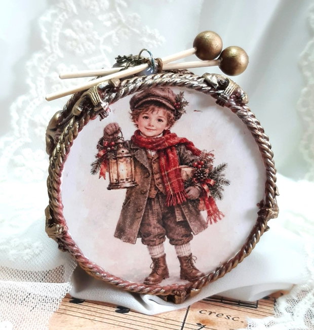 Decoratiune toba pentru bradul de Craciun - Craciunul de altadata