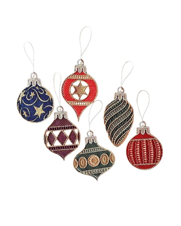 Set Decoratiuni Globulete Brodate