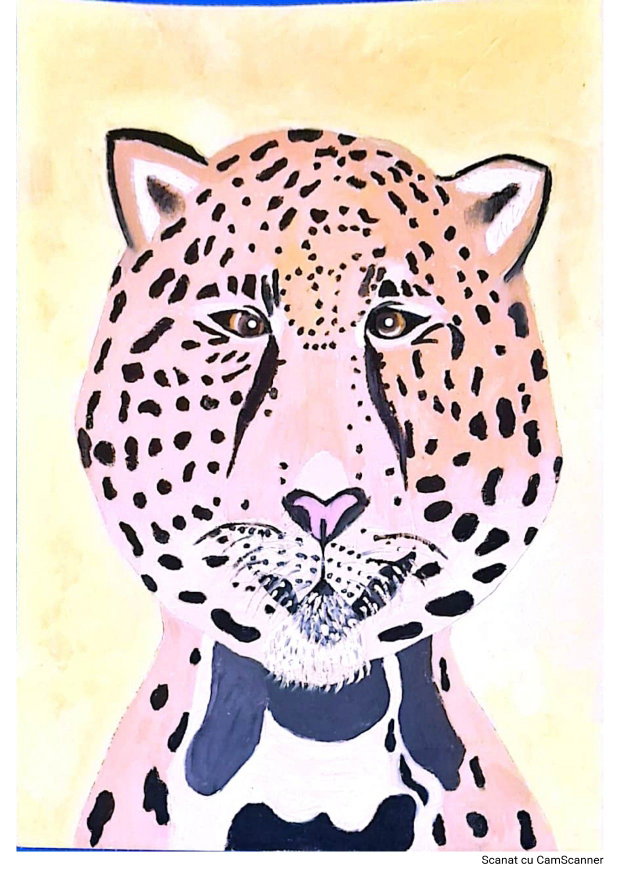 Tablou Copii  Leopardul Prietenos 30x21 cm