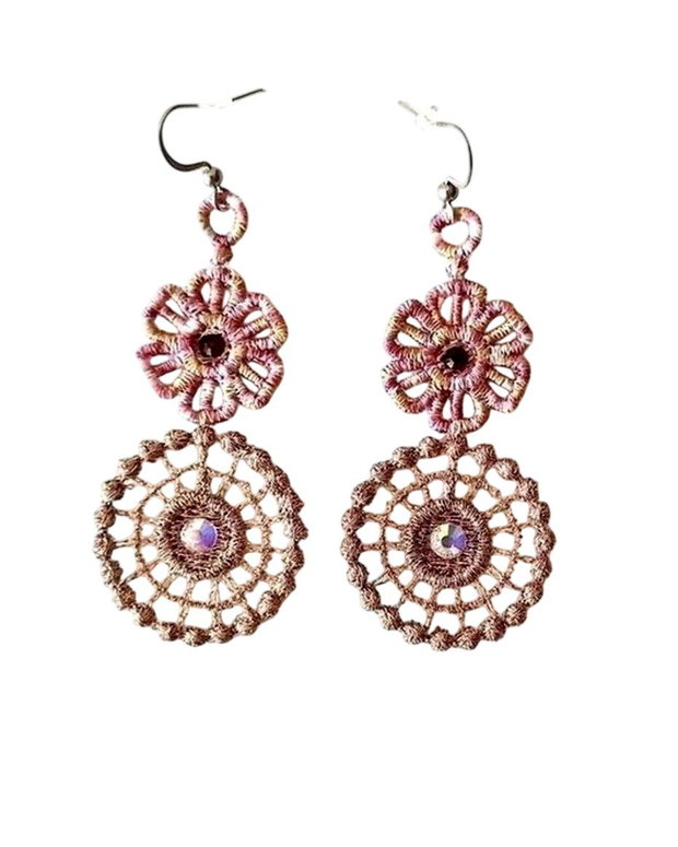 Cercei Elegance Cupru Roz