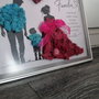 Tablou decorativ A3 cu licheni naturali - Model Familie