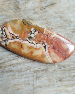 Cabochon jasp, 49x22x5 mm