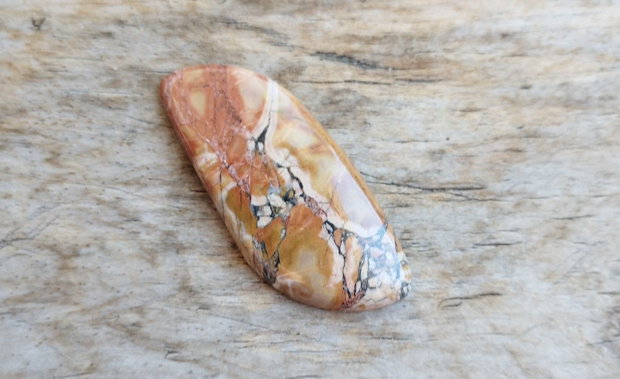 Cabochon jasp, 49x22x5 mm