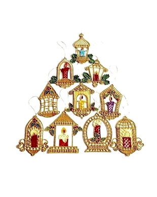 Set Decorațiuni Candele Brodate
