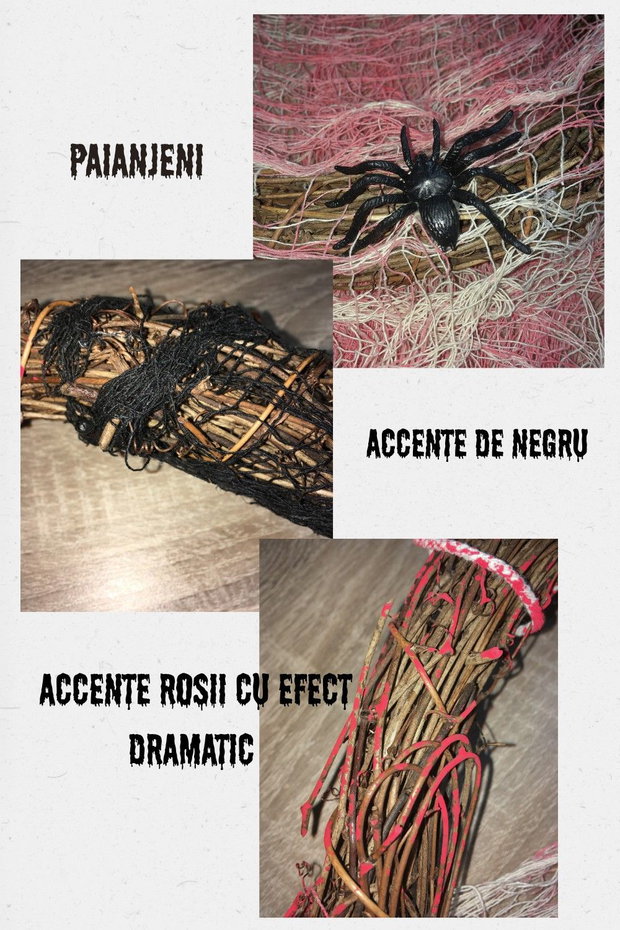 Coroniță Halloween Cu Pânză Însângerată  "Cascada Însângerată"