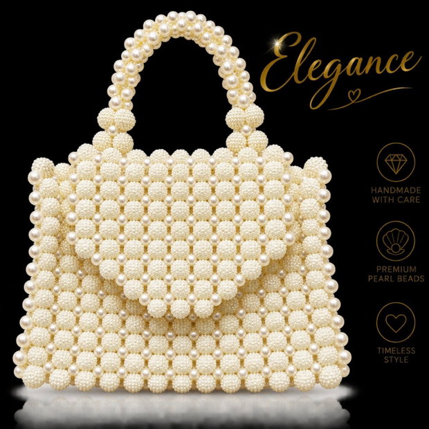 Geanta eleganta margele