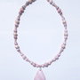 Colier argint 925 cu opal roz, jasp pink zebra si hematit