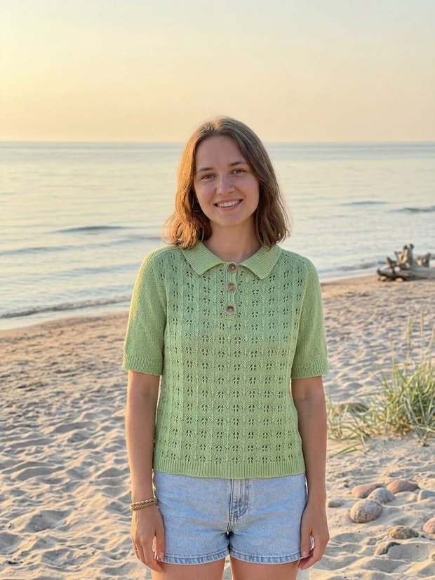 Clara lace polo