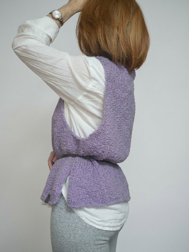 Purple blossom vest