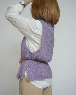 Purple blossom vest