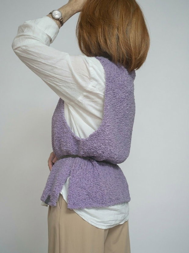 Purple blossom vest