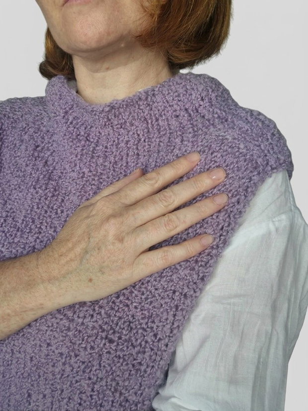 Purple blossom vest