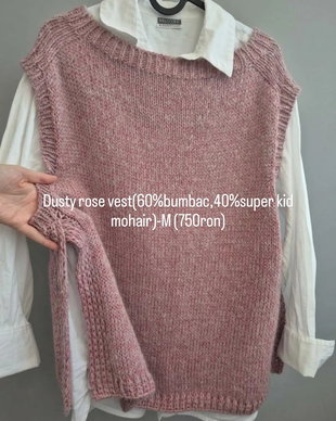 Dusty rose vest