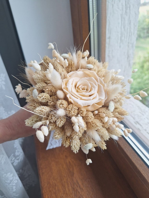 Set nunta / Lumânări nunta + buchet mireasa