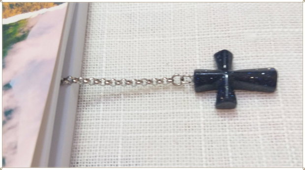 SEMN DE CARTE- CRUCIULITA DE BLUEGOLDSTONE