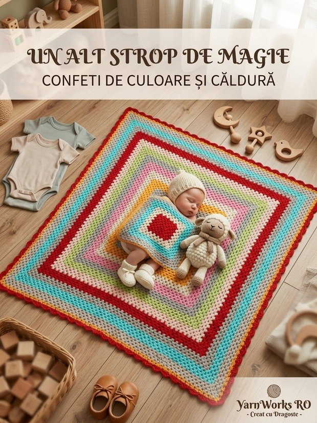 Păturică croșetată