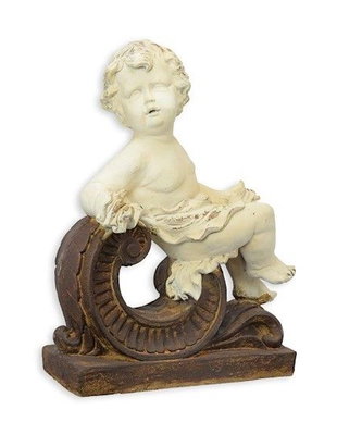 Ingeras cu frunza acant-statueta rasini speciale