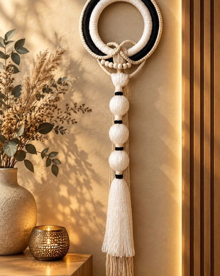decor din fir macrame