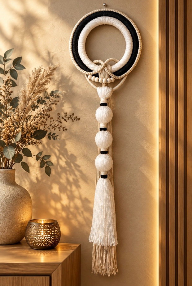 decor din fir macrame