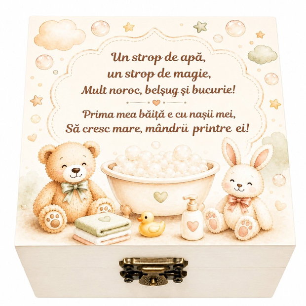 Set ingrediente pentru prima baita, set mirodenii pentru baita de a doua zi cu nasii, culoare crem ivoire