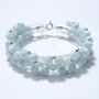 Bratara argint 925 cu larimar verde si hematit