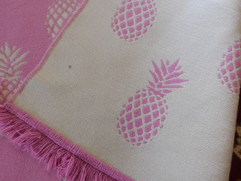 Covor cu 2 fete, bumbac cu poliester 115 x 195 cm lungime