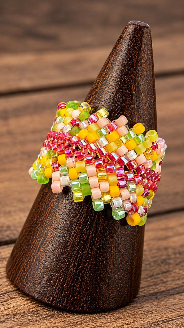 Inele Handmade Bicolore Miyuki Delica