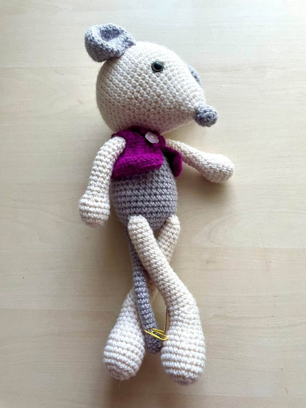 Amigurumi, soricel, jucarie crosetata