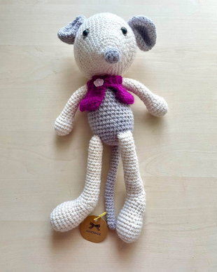 Amigurumi, soricel, jucarie crosetata