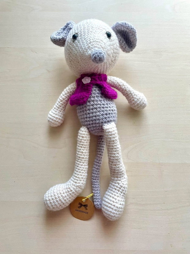 Amigurumi, soricel, jucarie crosetata