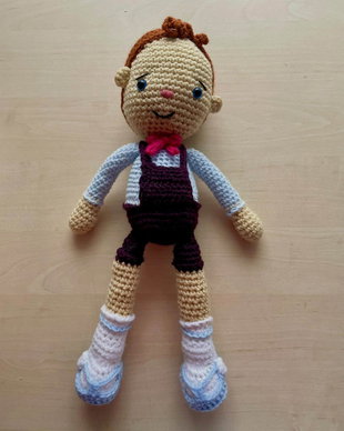 Amigurumi, baiat, marioneta