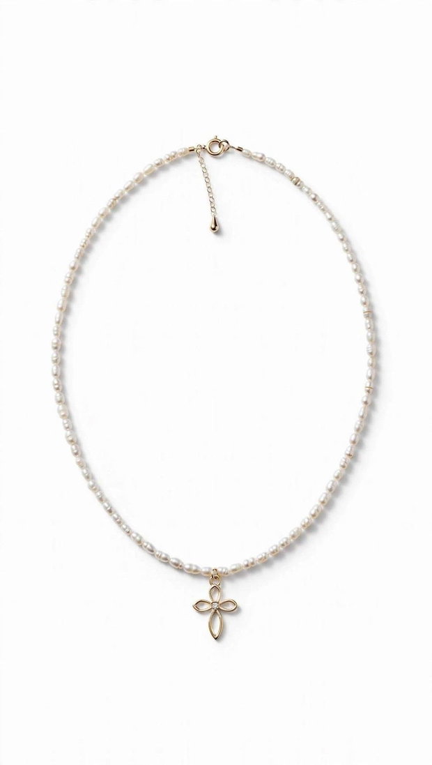 Colier Cruce Floare