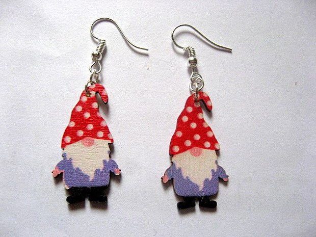 cercei pe lemn cu gnomes 52952