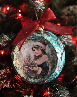 Glob concav : Vintage Christmas