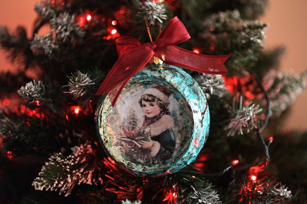 Glob concav : Vintage Christmas