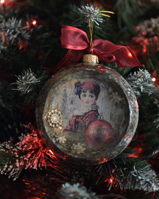 Glob concav : Vintage Christmas