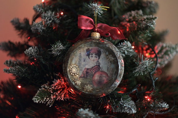 Glob concav : Vintage Christmas
