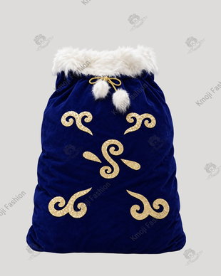 Sac Moș Crăciun Albastru Luxury Model 2 - 100cm x 150cm
