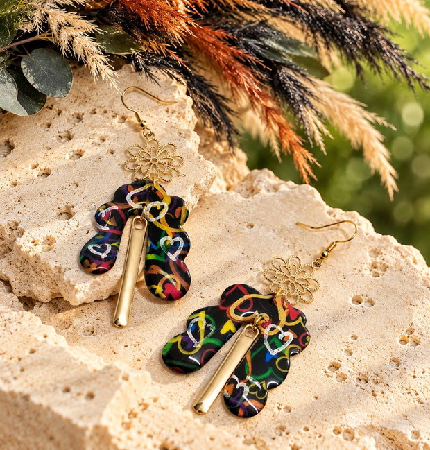 Cercei pictati maual 02606