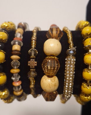 Set Brățări Miere & Ambră Vintage"